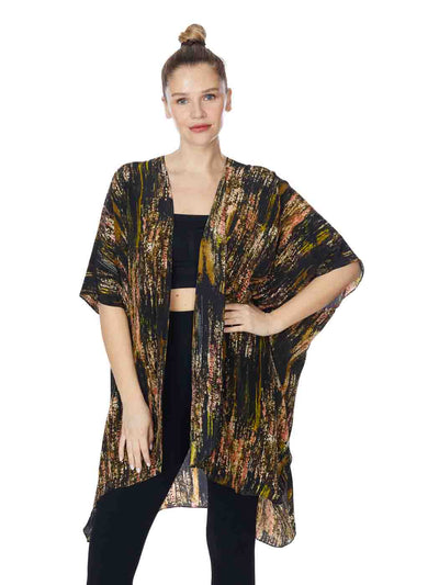 Tianello "Lapis" Print  Washable Silk "Zen Robe"
