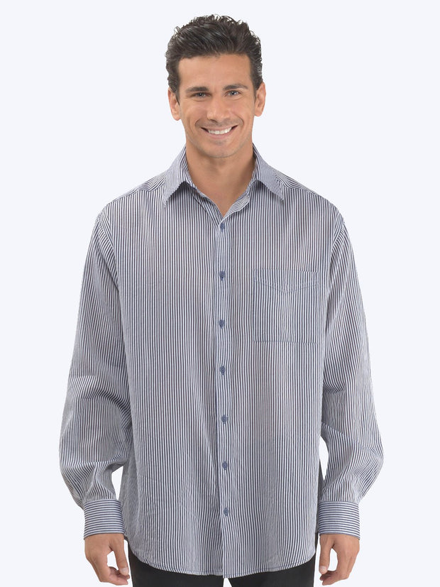 "Raya" Washable Silk - Cotton Big Shirt - Tianello.com