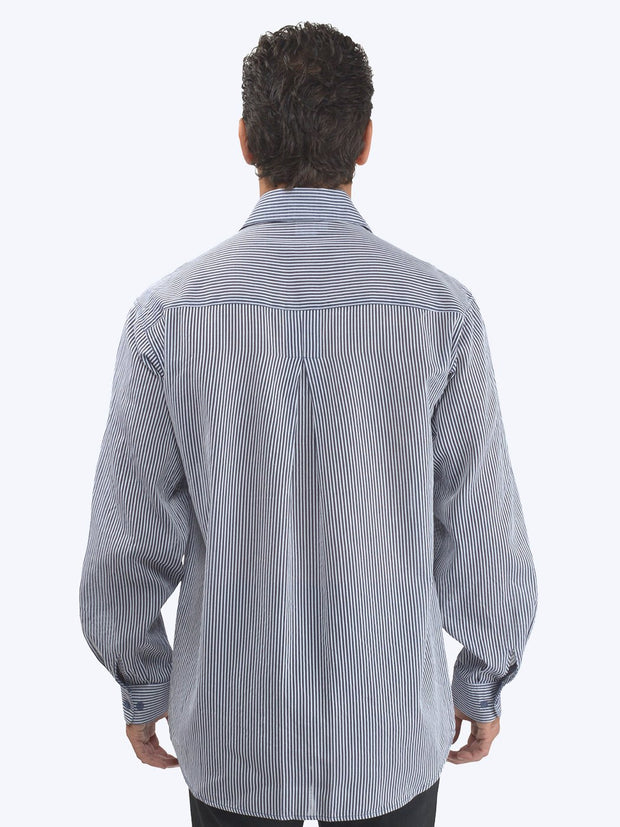 "Raya" Washable Silk - Cotton Big Shirt - Tianello.com