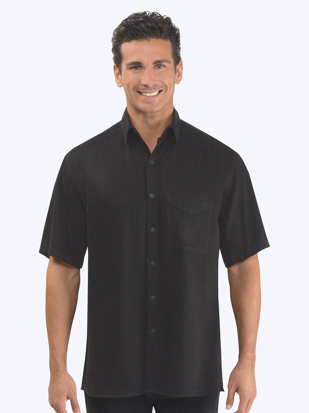 Tianello TENCEL™ Men's Short Sleeved Camp Shirt - Tianello.com