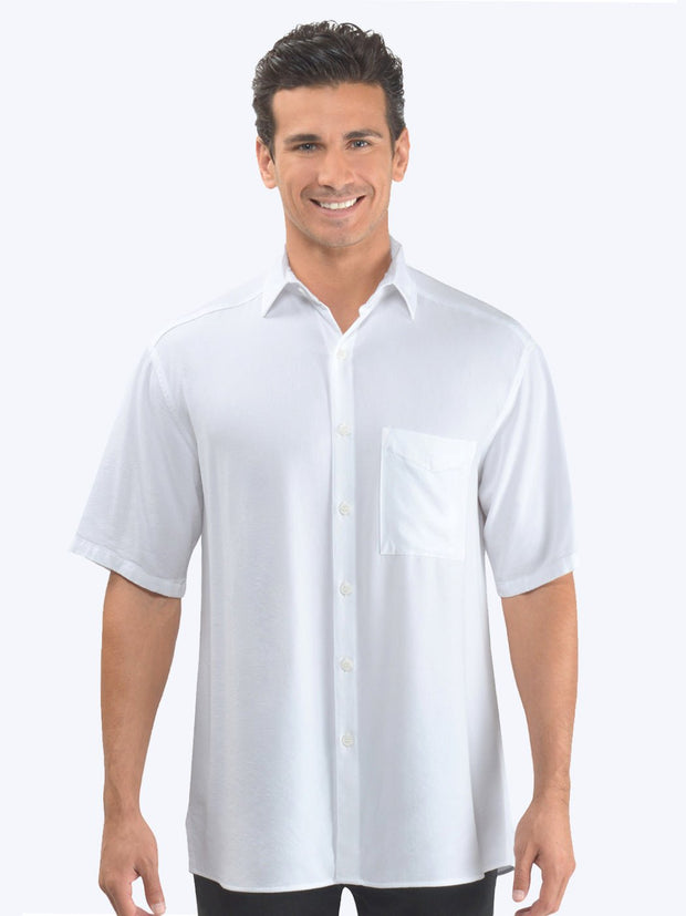 Tianello TENCEL™ Men's Short Sleeved Camp Shirt - Tianello.com