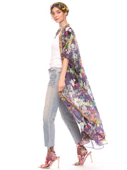  Tianello Aratta  "Dreaming of Paradise"   Long Kimono Lilac