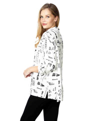 Tianello sueded CUPRO™ "Caligraphy"  "Aida" Blouse-Wash