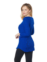 Tianello "Amour "Knit Jacquard "Koi" Blouse