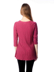 Tianello "Fontaine" Knit Jersey "Leyton" Tunic-Vintage Rose