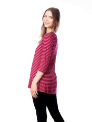 Tianello "Fontaine" Knit Jersey "Leyton" Tunic-Vintage Rose