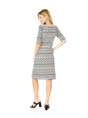 Tianello Stripe Knit, Jersey Jacquard, "S.S. Ballet Dress"-Wash