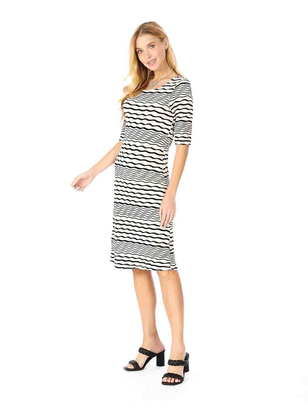 Tianello Stripe Knit, Jersey Jacquard, "S.S. Ballet Dress"-Wash