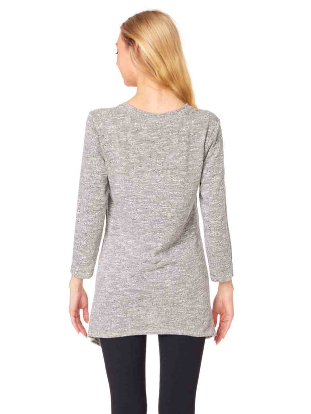 Tianello "Keezie" Knit Jersey Jacquard "Vadelle" Tunic-Wash