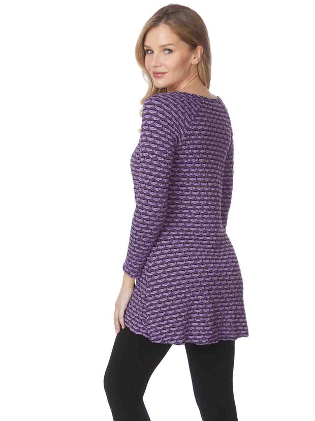 Tianello "Keno" Jacquard Knit Jersey "Nao" Tunic
