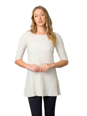 Tianello "Lexi" Knit Jacquard "LouAnn" Blouse