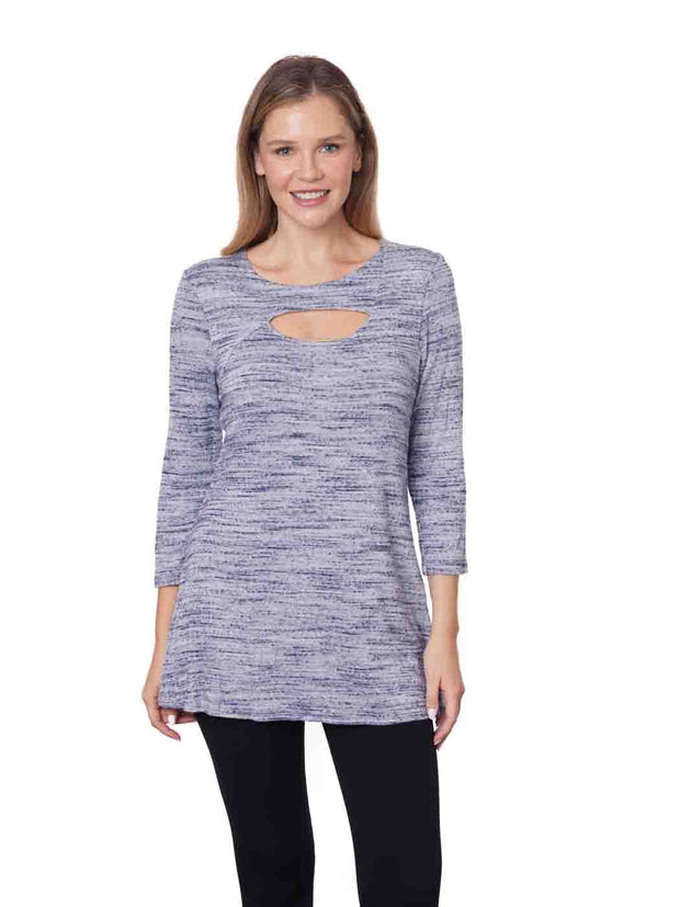 Tianello "Melinda" Knit Jersey "Bon Bon" Tunic - WASH