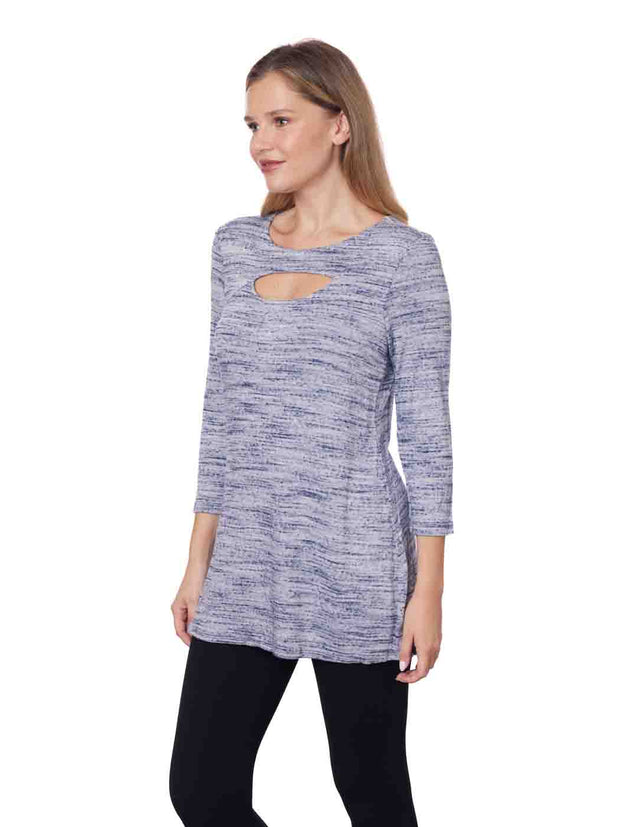 Tianello "Melinda" Knit Jersey "Bon Bon" Tunic - WASH