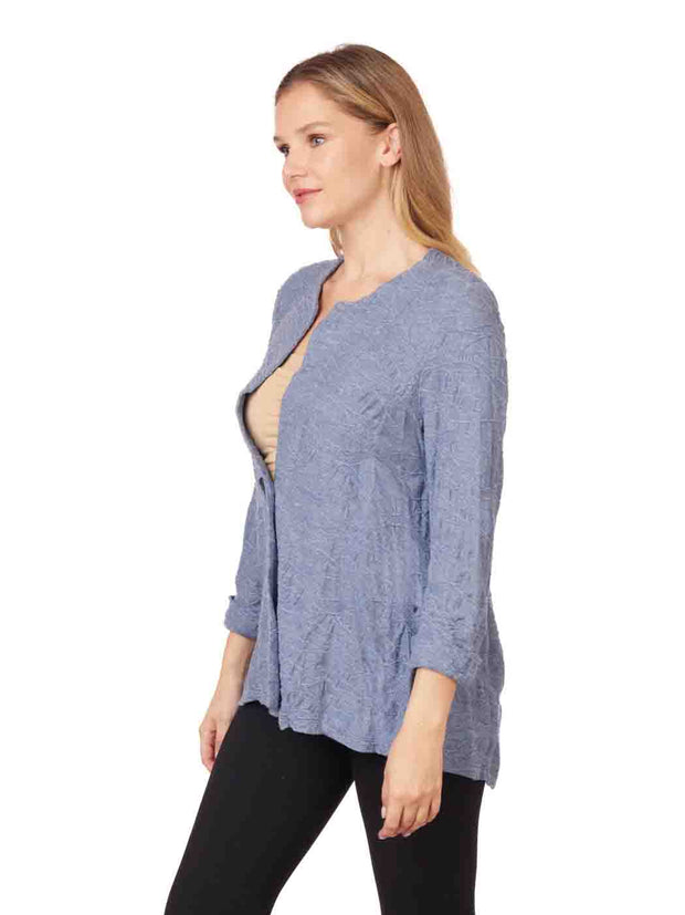 Tianello "Osborne" Knit "Lando" Jacket - Milky Blue XS,S,L