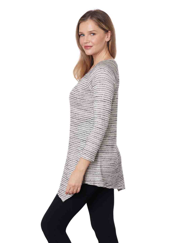 Tianello Pique' Knit Jersey Jacquard "Toni" Tunic