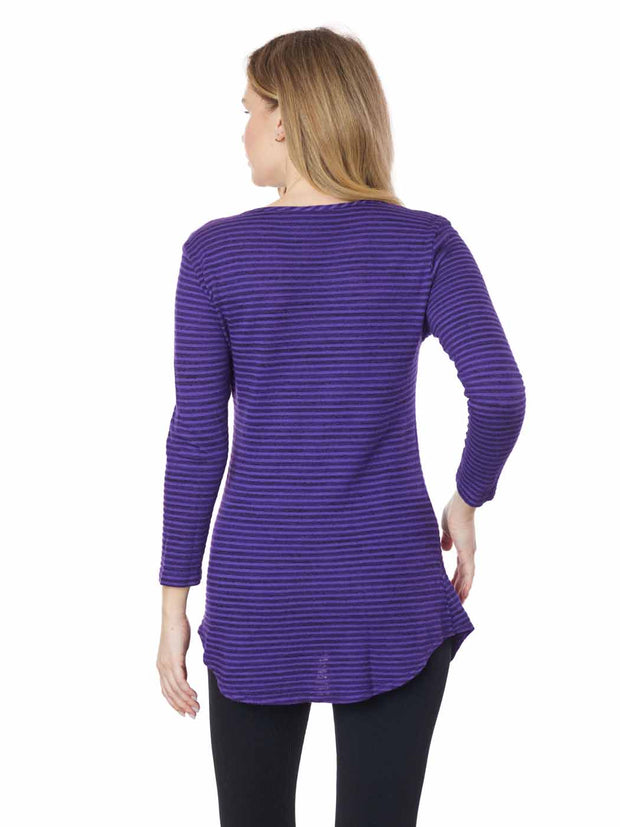 ianello "VIVA" Knit Jacquard L.S. "Koi" Tunic