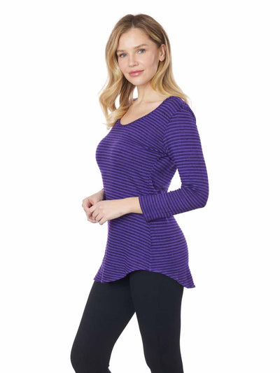 ianello "VIVA" Knit Jacquard L.S. "Koi" Tunic