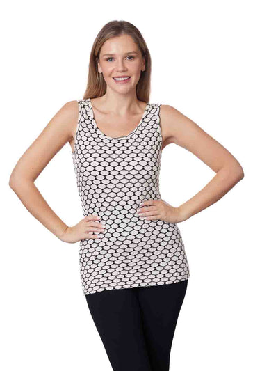 Tianello  "Honeycomb" Knit "Heidie" Tank
