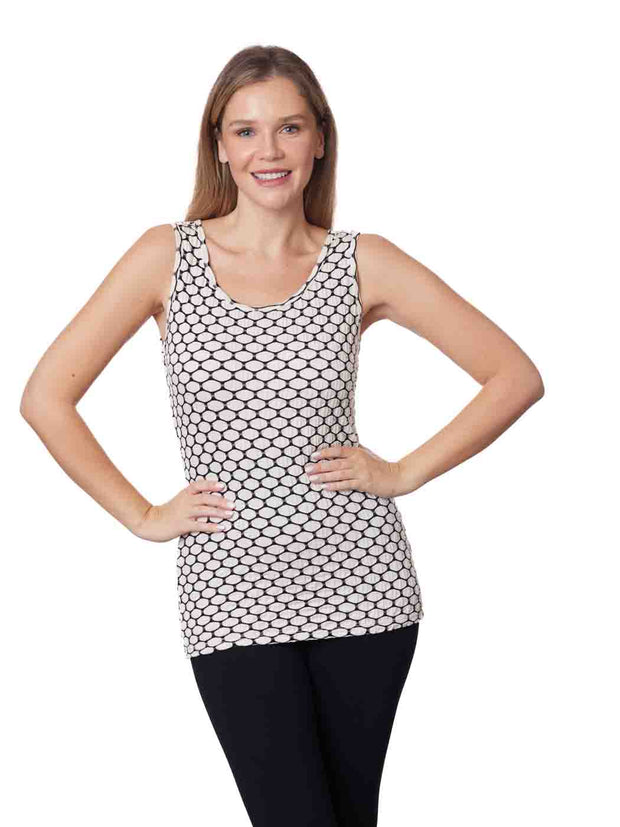 Tianello  "Honeycomb" Knit "Heidie" Tank
