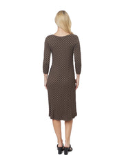 Tianello "HoneyComb" Knit Jacquard "Ballet" Dress