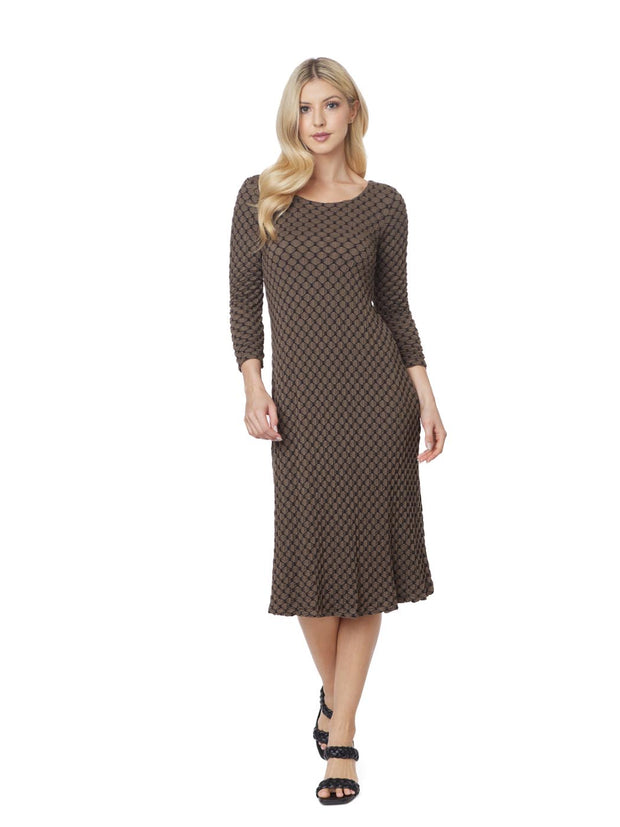 Tianello "HoneyComb" Knit Jacquard "Ballet" Dress