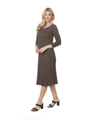 Tianello "HoneyComb" Knit Jacquard "Ballet" Dress