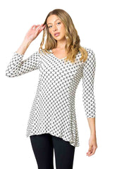Tianello "HoneyComb"  Jacquard "Peyton" Tunic - XS,L
