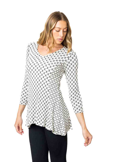 Tianello "HoneyComb"  Jacquard "Peyton" Tunic - XS,L