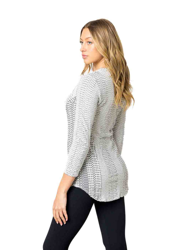 Tianello "Reka" Knit Jacquard L.S. "Koi" Tunic