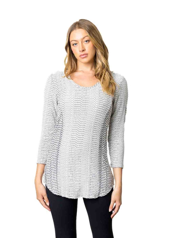 Tianello "Reka" Knit Jacquard L.S. "Koi" Tunic