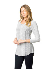 Tianello "Reka" Knit Jacquard L.S. "Koi" Tunic