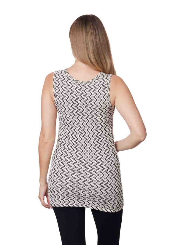 Tianello Taupe "Semina" Knit "Heidie" Tank