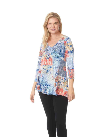Tianello "Scarlet" Cotton Burnout "Leyton" Tunic-Wash