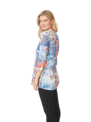 Tianello "Scarlet" Cotton Burnout "Leyton" Tunic-Wash