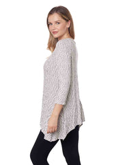 Tianello" Sequoia" Knit Jacquard "Asbury" Tunic