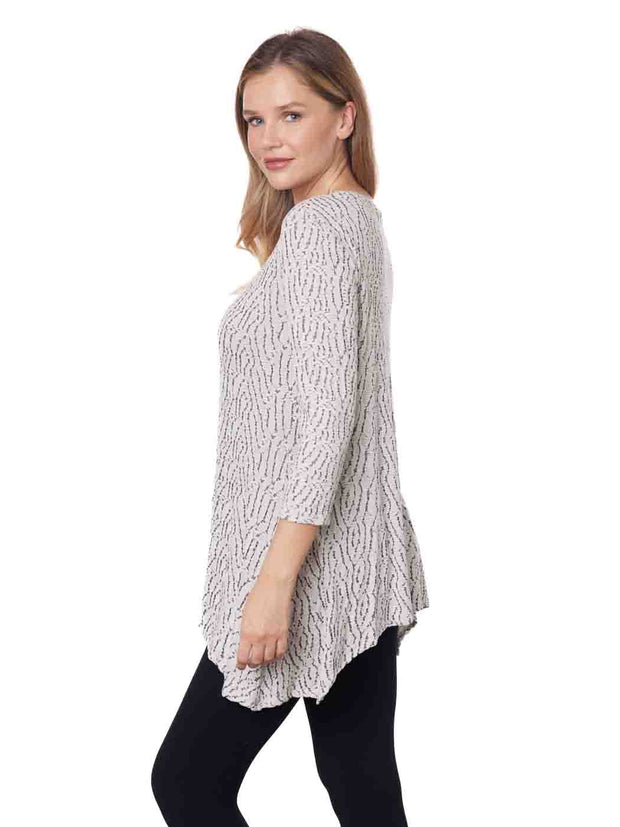 Tianello" Sequoia" Knit Jacquard "Asbury" Tunic