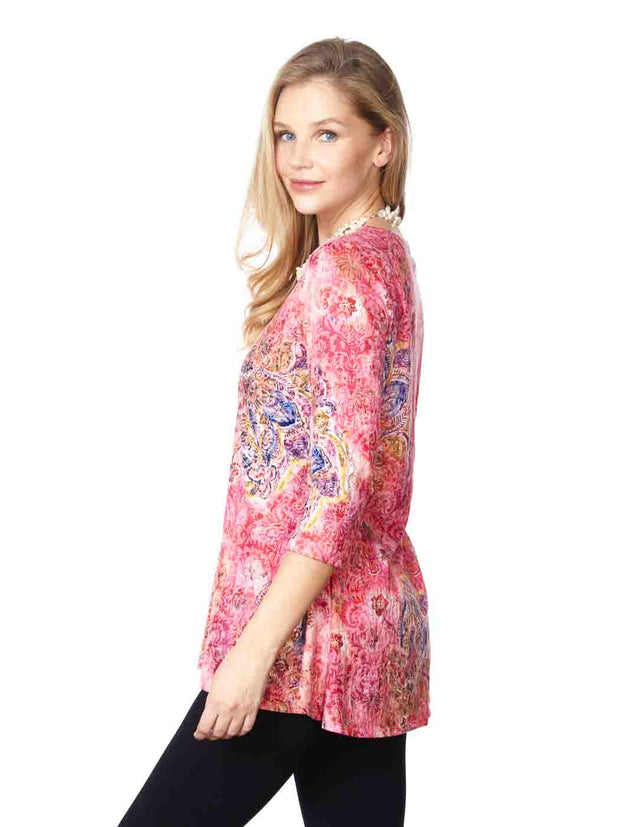 Tianello "Tindar" Cotton Burnout "Leyton" Tunic-Wash