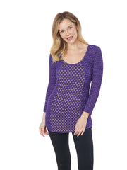 Tianello "Lemore"Knit Jacquard "Koi" Blouse