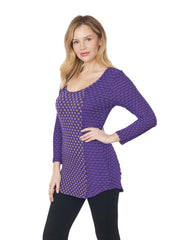 Tianello "Lemore"Knit Jacquard "Koi" Blouse