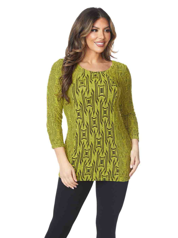 Tianello "Lemore" Knit Jersey Ballet Tee-Hemp