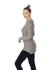 Tianello "VIVA" Knit Jacquard L.S. "Koi" Tunic-Line"