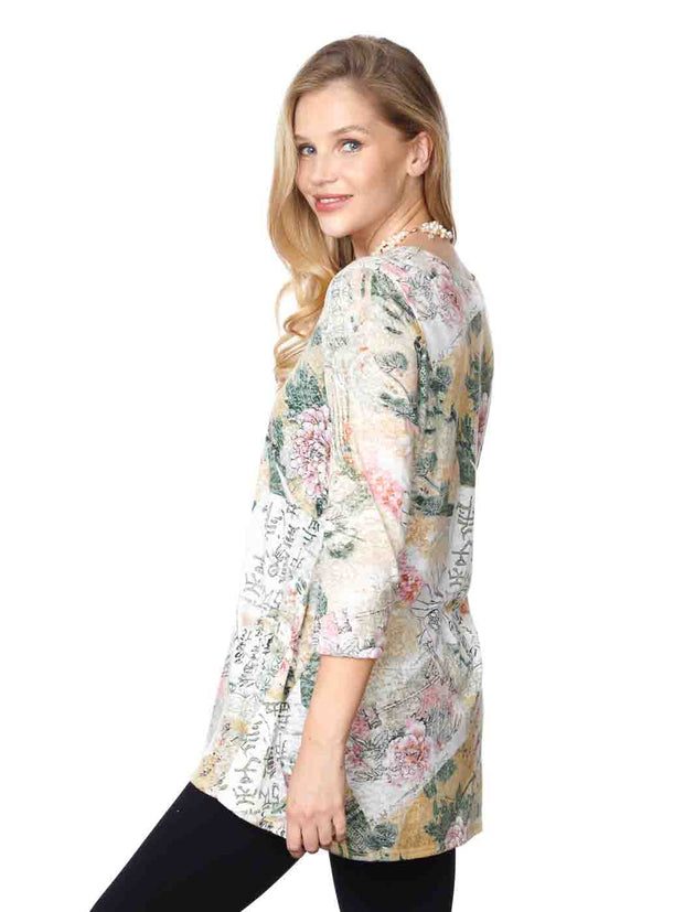 Tianello "YUKO" Cotton Burnout "Leyton" Tunic-Wash