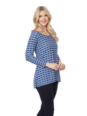 Tianello "YAZDI" Knit Jersey Jacquard "Livia" Tunic