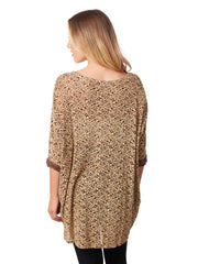Tianello "Little Rosita" Jacquard Knit "OVERSIZED" "Chili" Tunic- S,M