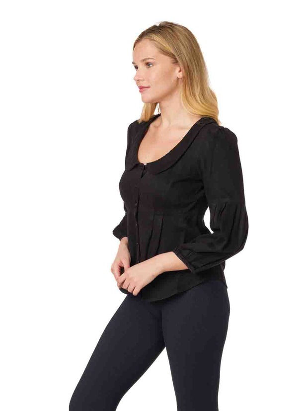 Tianello  TENCEL™ "Yeva"  Blouse-Black