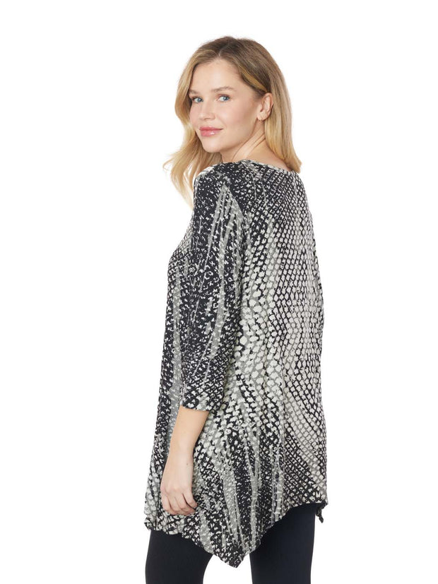 Tianello  "Coquil" - French Knit Jersey Jacquard "ASBURY" Tunic 