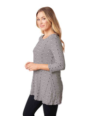 Tianello "Fianna" French Knit &nbsp;Jersey Jacquard "Mara" Tunic