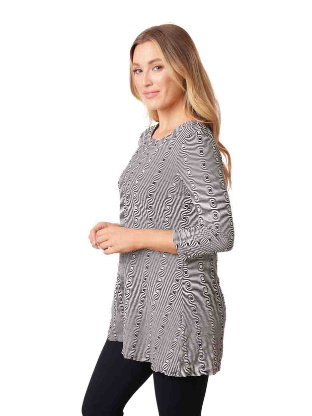 Tianello "Fianna" French Knit &nbsp;Jersey Jacquard "Mara" Tunic