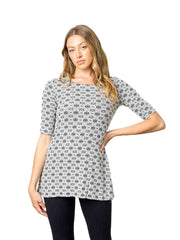 Tianello "LaVille"  French Knit Lou Ann Tunic - XS,S,M,L,XL