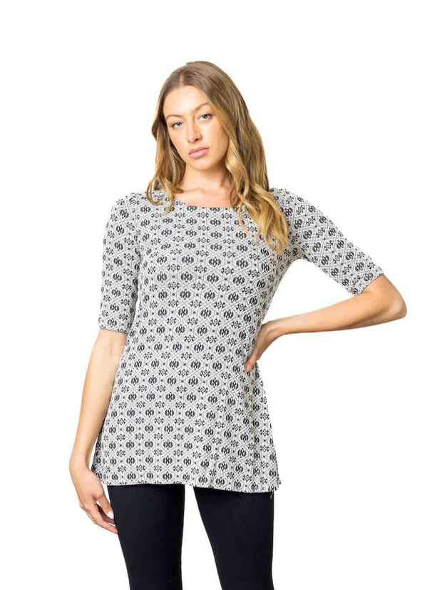 Tianello "LaVille"  French Knit Lou Ann Tunic - XS,S,M,L,XL